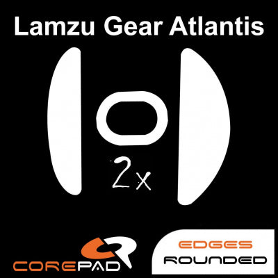 Corepad Skatez Mouse Feet for Lamzu Atlantis - Ultra Smooth Gliding Feet for Gaming Mice - Perfect for FPS, MOBA, and Esports Gaming