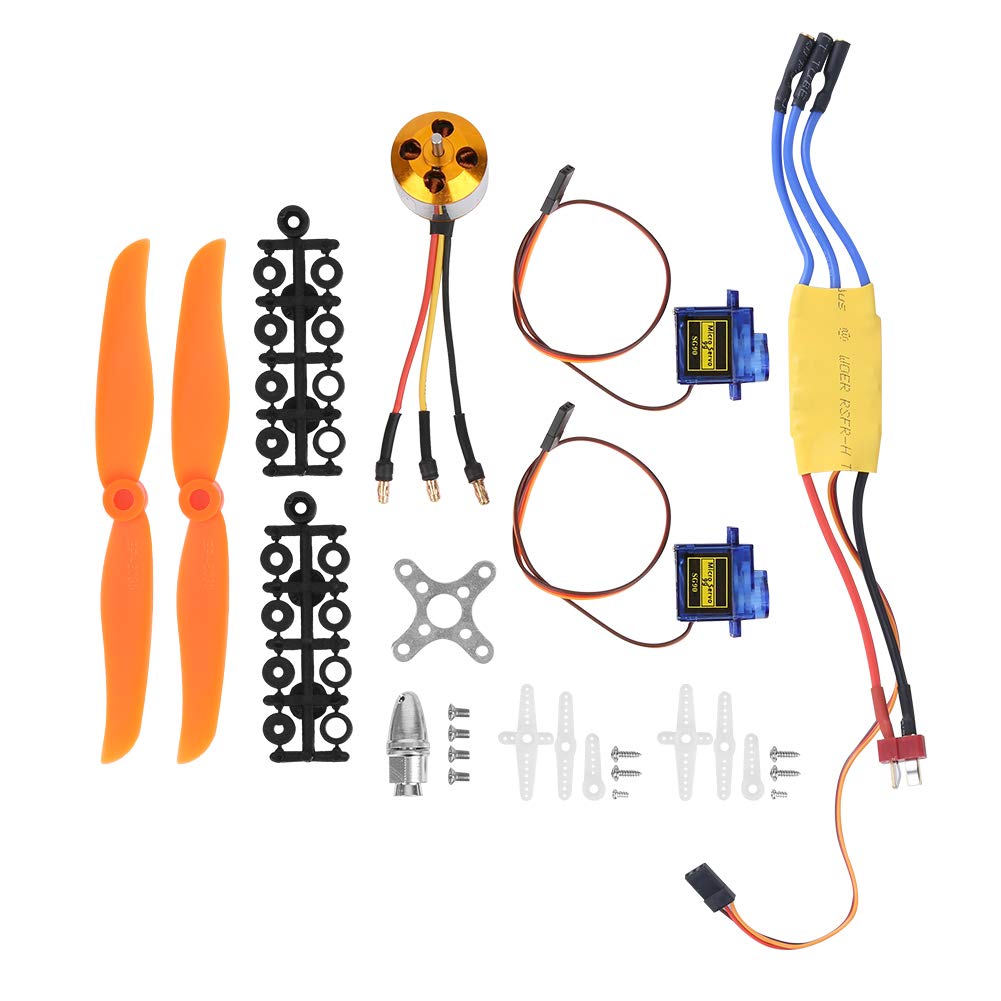 ZPSHYD RC 2212 2200KV Brushless Motor Kit with 6035 Propeller, 9G Micro Servo & 30A ESC - High Performance Upgrade for RC Airplanes, Helicopters & DIY Drone Projects - Perfect for Aerial Photography, FPV Racing and RC Hobbyists