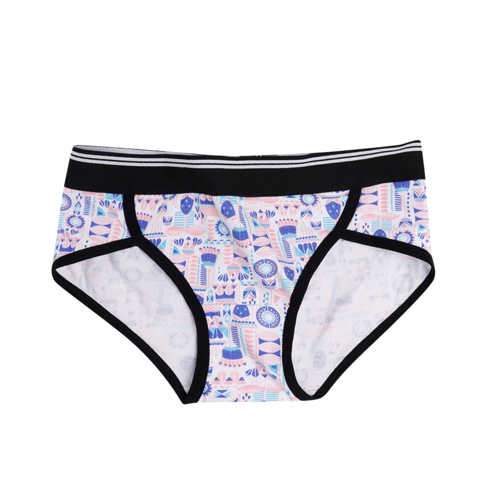 **Plus Size Women's Cotton Printed Underwear - Comfortable Sports, Fitness, Yoga & Leisure Shorts for Everyday Wear**