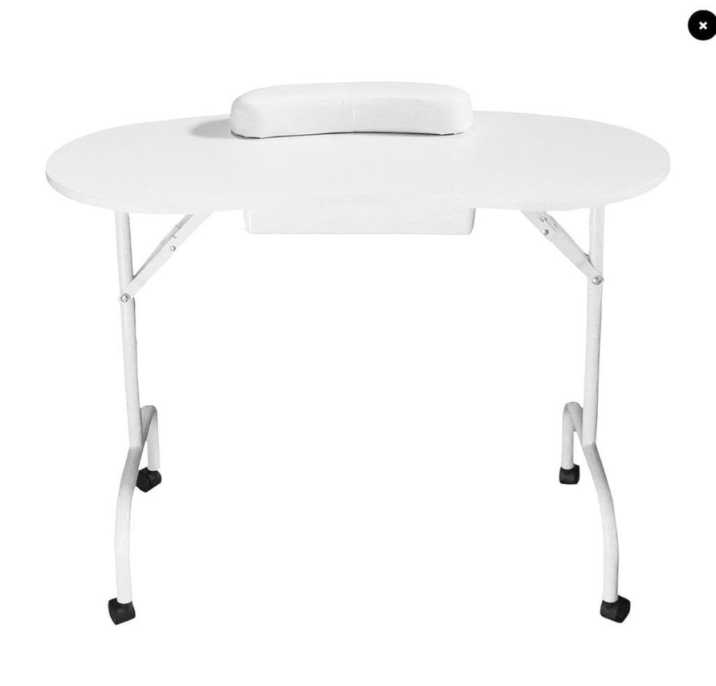 Portable Manicure Table with Carrying Bag - Lightweight Foldable Nail Salon Table for Professional & Home Use - Perfect for Manicurists, Nail Technicians & DIY Nail Care