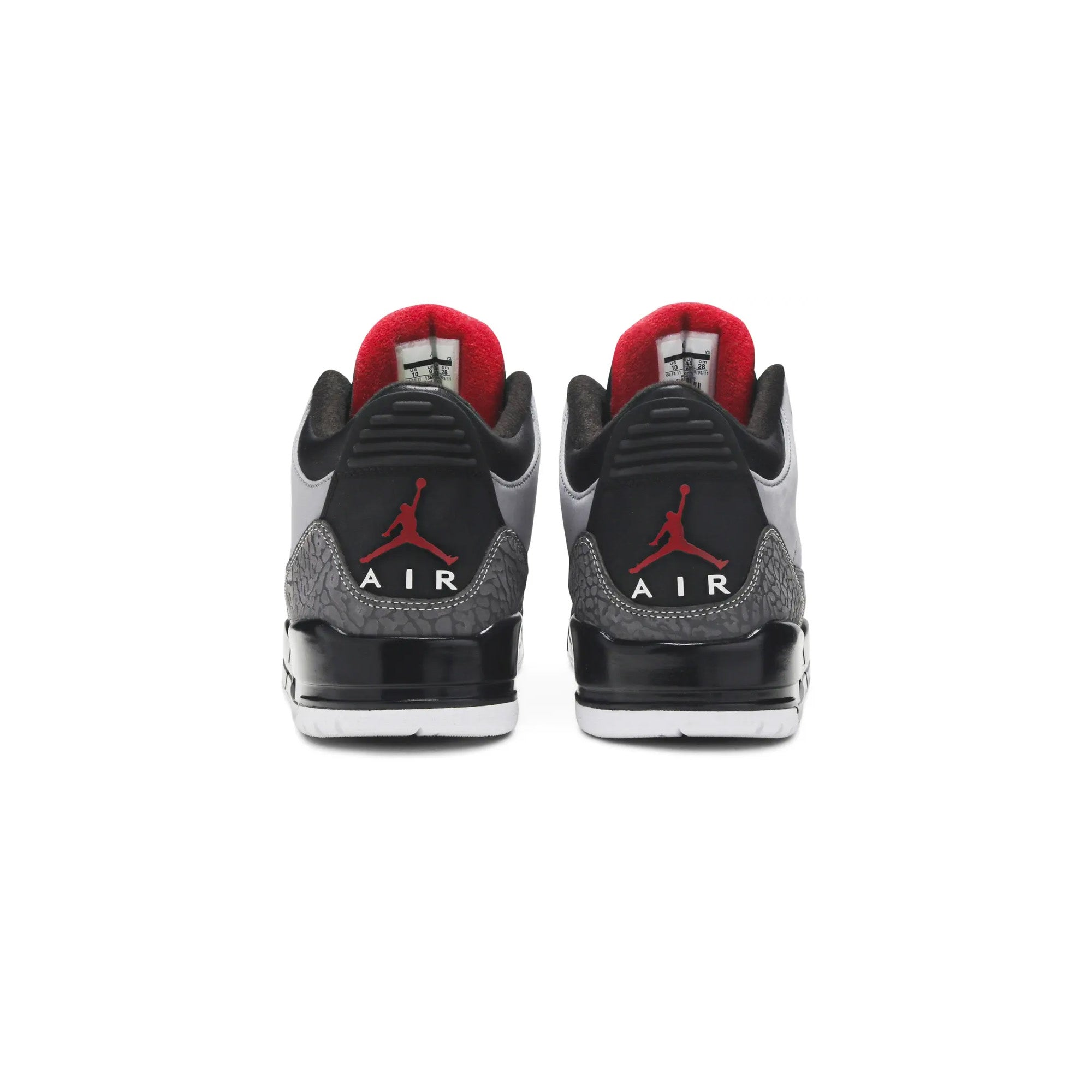 Air Jordan 3 Retro 'Stealth' (2011) - Men's Basketball Sneakers - Classic White & Gray Shoes for Casual Wear & Street Style