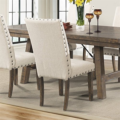 Picket House Furnishings Dex Side Chair Set of 2 - Modern Dining Chairs for Kitchen, Dining Room & Office - Sturdy Wooden Accent Chairs with Comfortable Cushion