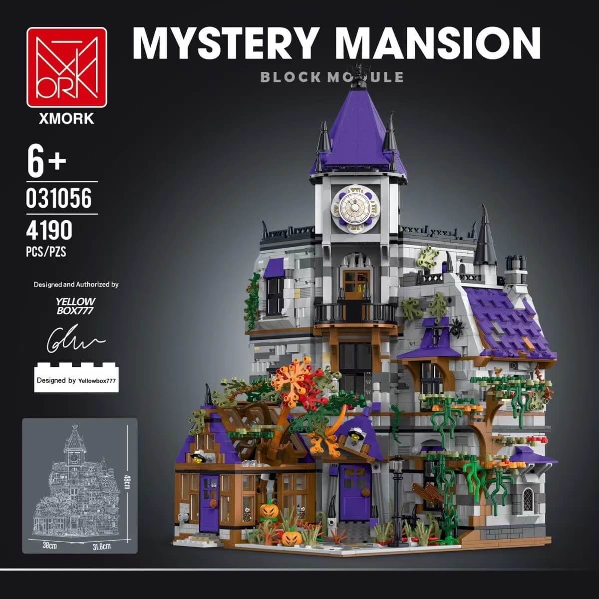 Mork Mdeol 031056 Mystery Mansion Board Game - Family Strategy Game for Adults & Teens - Perfect for Game Nights & Halloween Parties