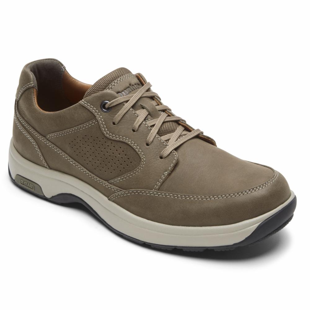 Dunham Men's Blucher 8000 Wide Width (4E) Comfortable Walking Shoes in Green - Perfect for Outdoor Hiking, Casual Wear & Work