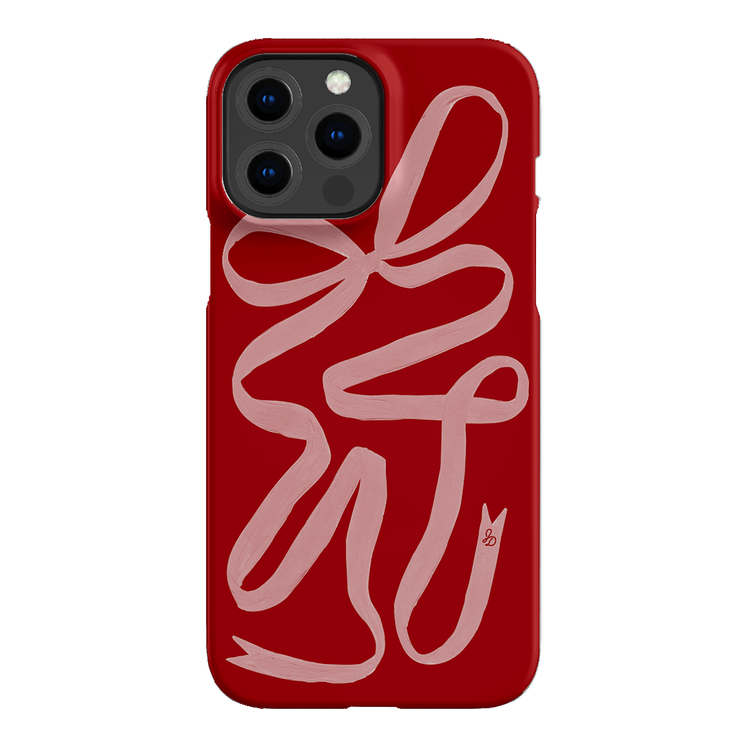 Cupid's Bow Ribbon Phone Case for iPhone & Samsung - Elegant Valentine's Day Gift for Her, Romantic Couple Accessory | Perfect for Dating, Anniversaries & Special Occasions