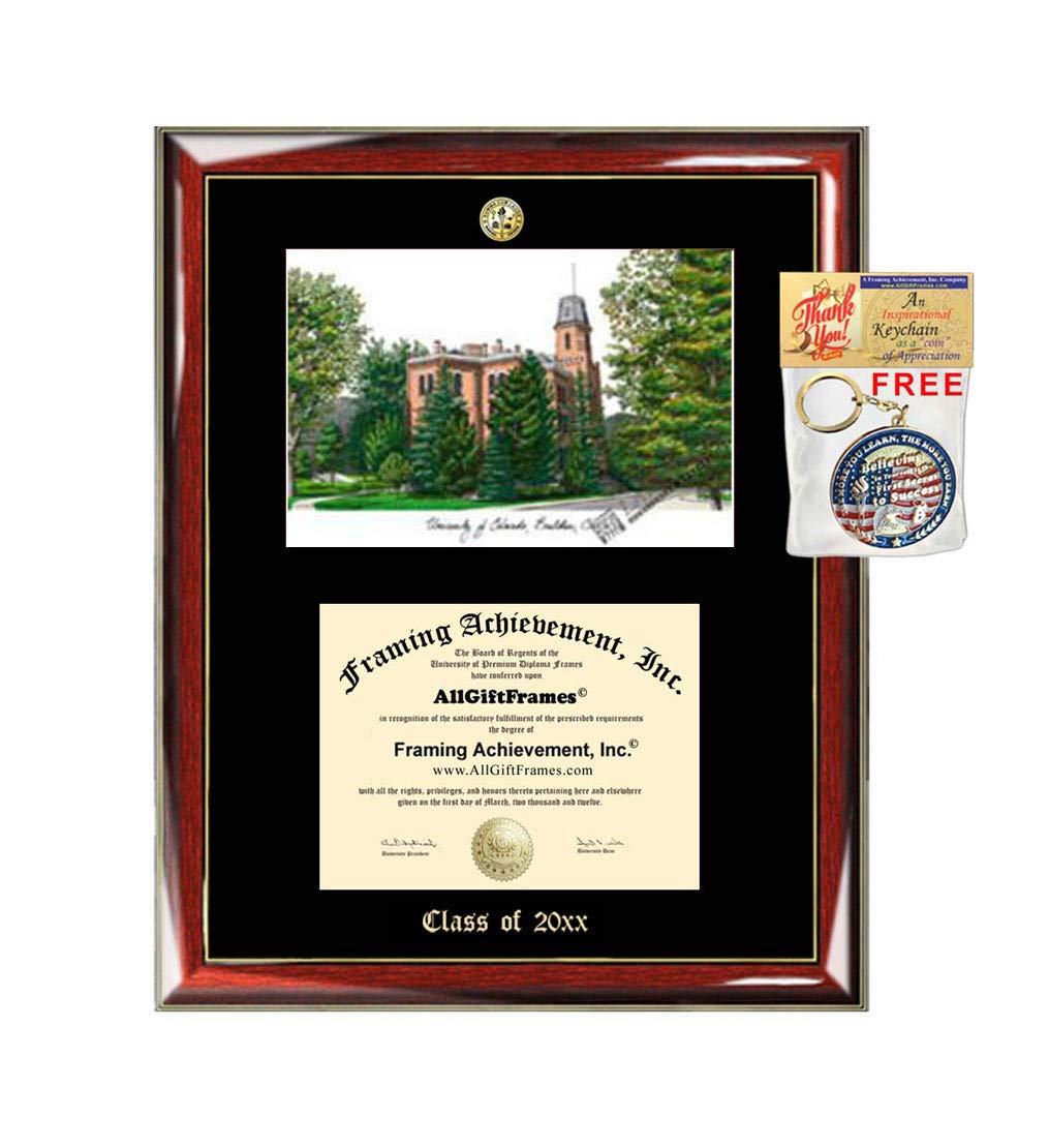Custom University of Colorado Boulder Graduation Plaque - Personalized Embossed Diploma Award with Official Seal - Perfect Framed Document for Office Decor, Alumni Gifts & Graduation Memorabilia