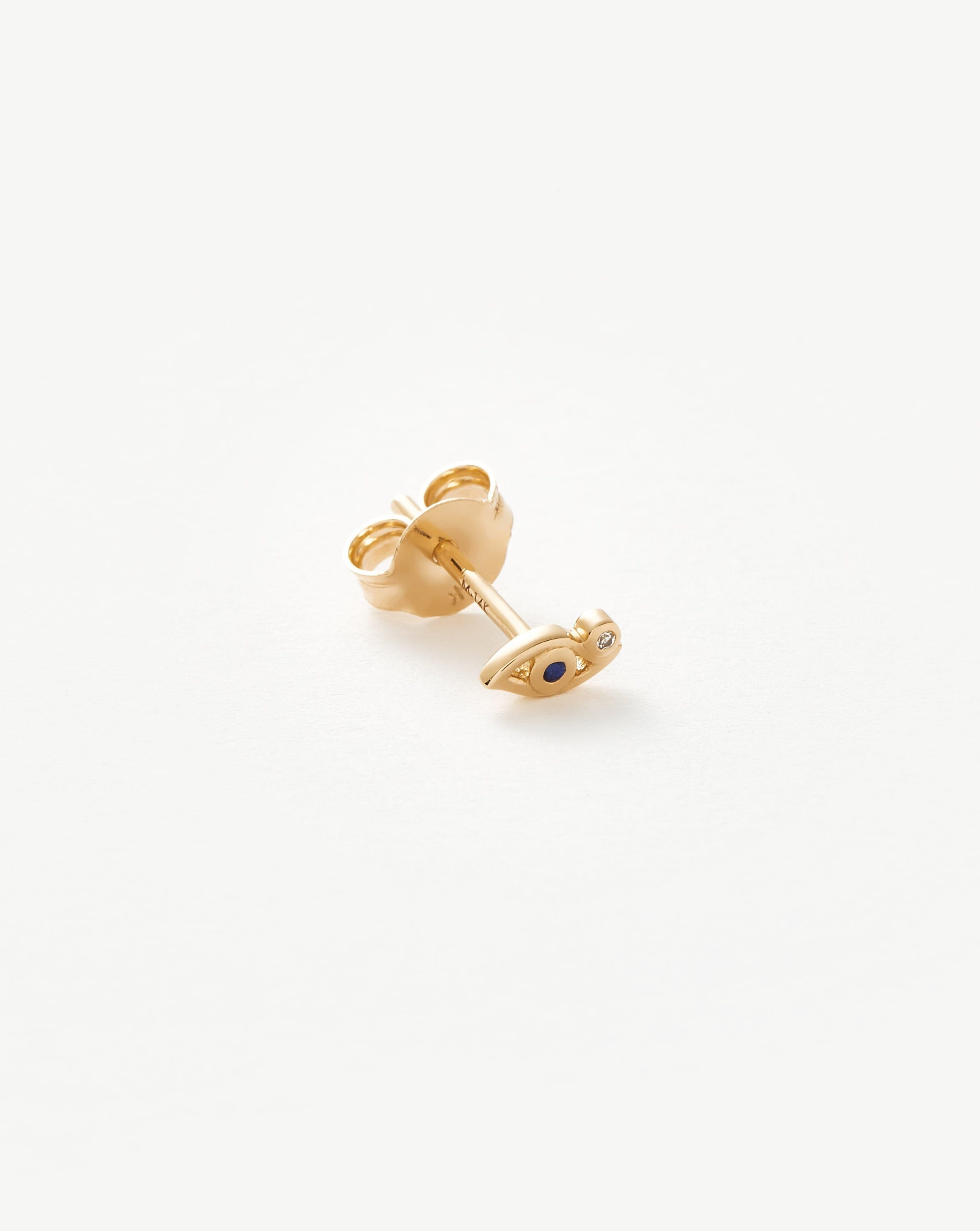 Evil Eye Stud Earrings for Women - Protection Jewelry, Dainty Single Stud Earring for Everyday Wear, Perfect Gift for Her - Ideal for Parties, Travel & Daily Accessories