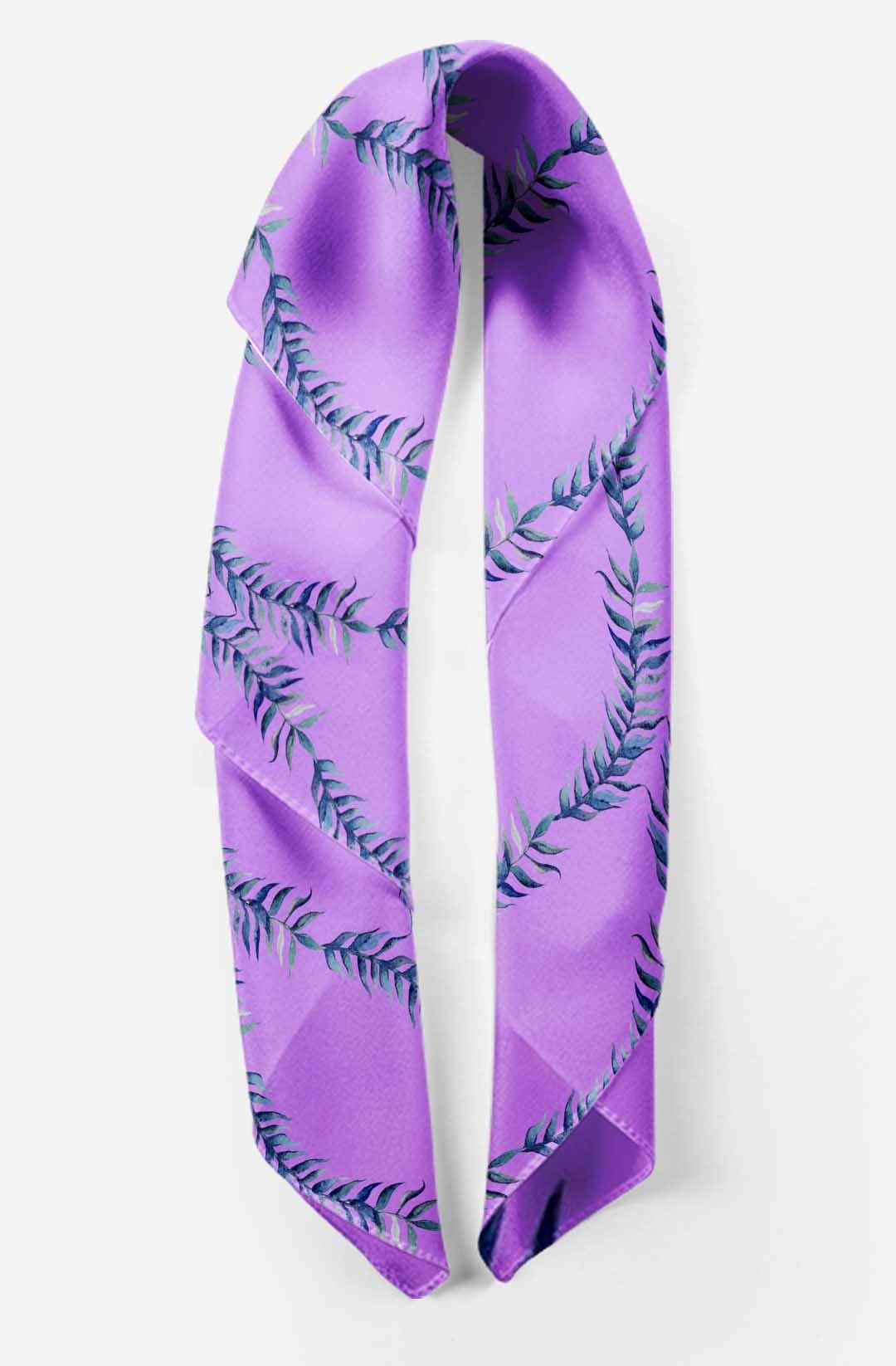 Bimba Printed Pure Silk Scarf for Women - Elegant Hair Wrap, Neck Scarf & Head Bandana - Perfect for Office, Travel and Special Occasions