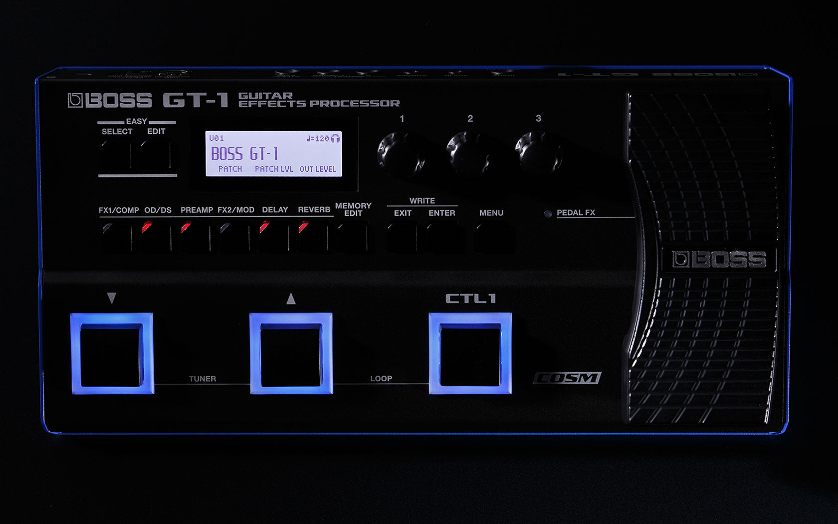 Boss GT-1 Guitar Effects Processor - Professional Multi-Effects Pedal for Electric Guitar - Perfect for Live Performances & Studio Recording