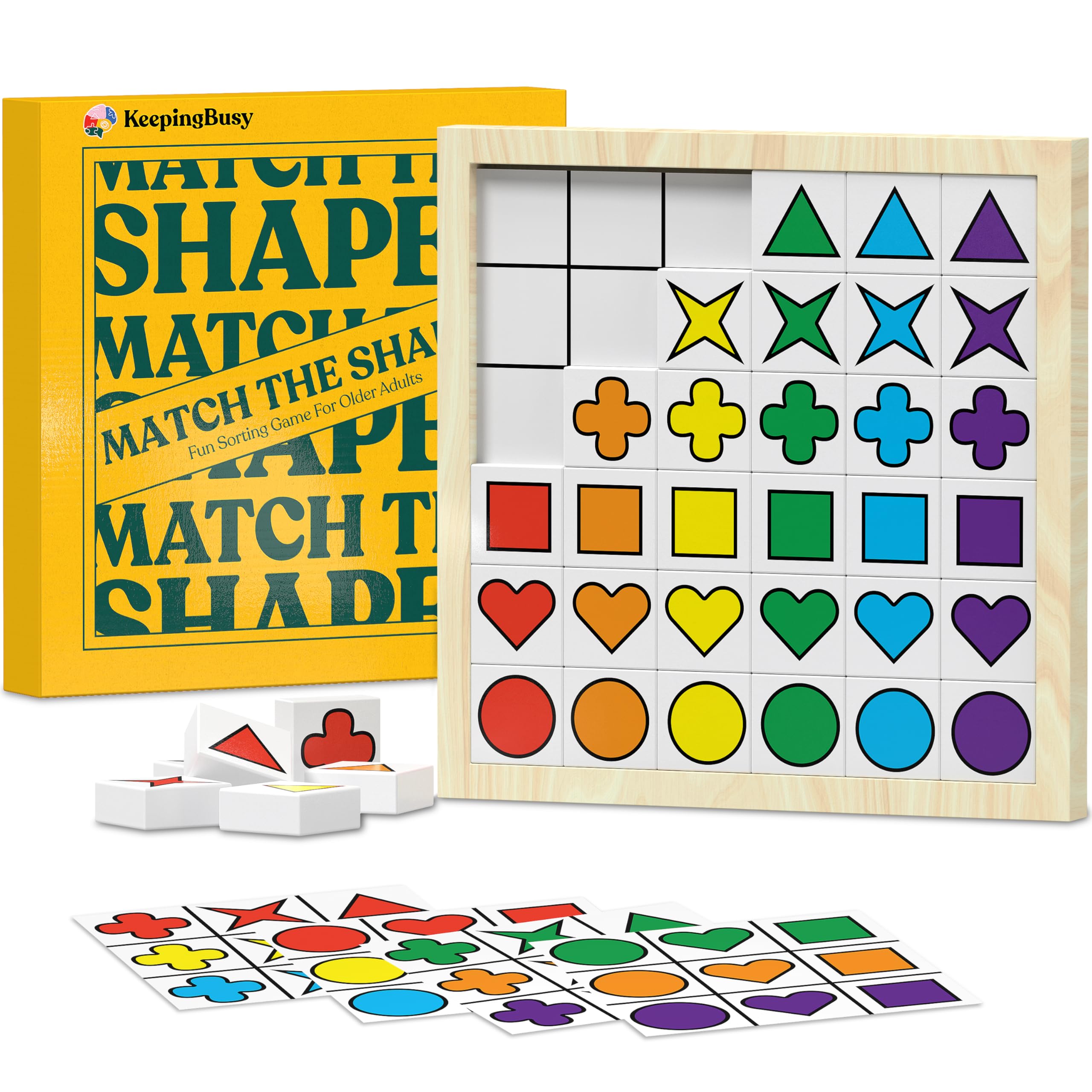 Memory Matching Game for Seniors with Dementia & Alzheimer's - Brain Stimulation Activities for Elderly Adults | Fun Cognitive Therapy Games for Older Adults - Perfect for Nursing Homes, Caregivers & Family Bonding Time