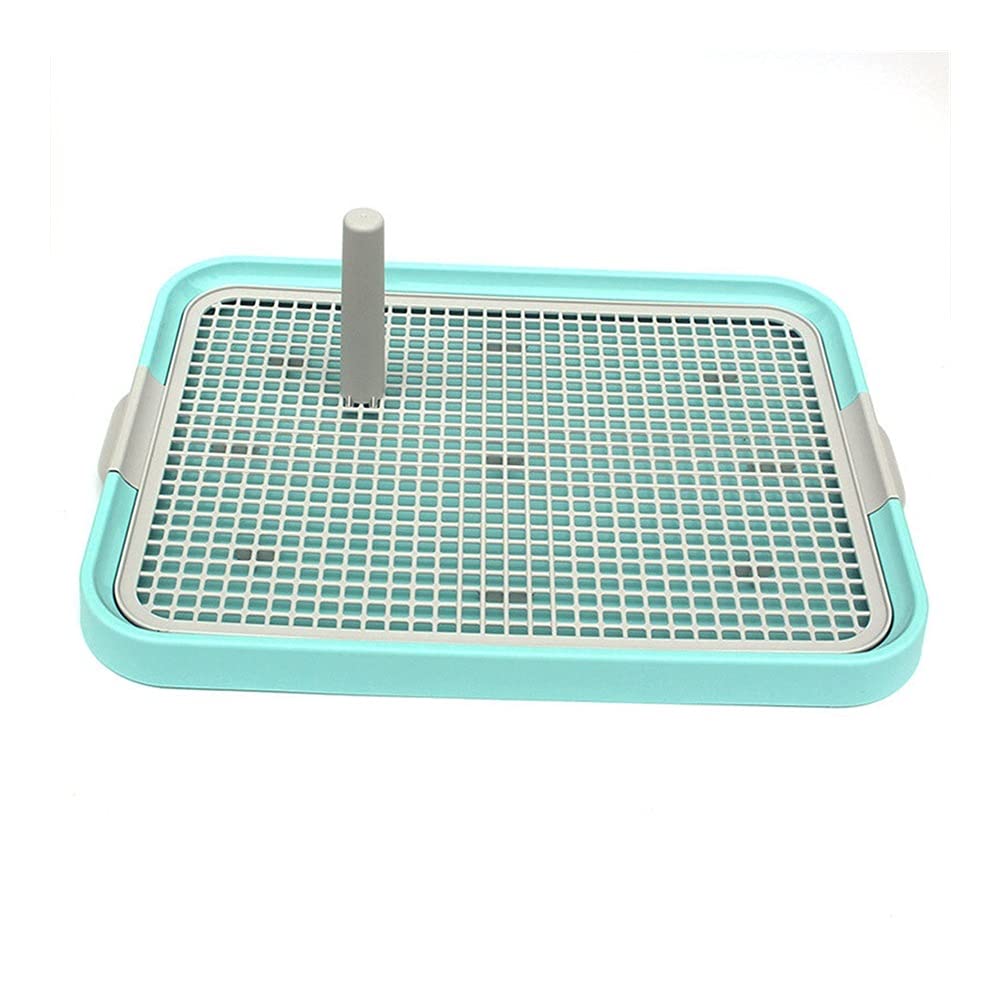 JLLidcy Portable Dog Training Toilet Tray - Puppy Potty Pad for Indoor Dogs & Cats - Easy Clean Blue Pet Litter Mat - Great for Housebreaking & Apartment Living