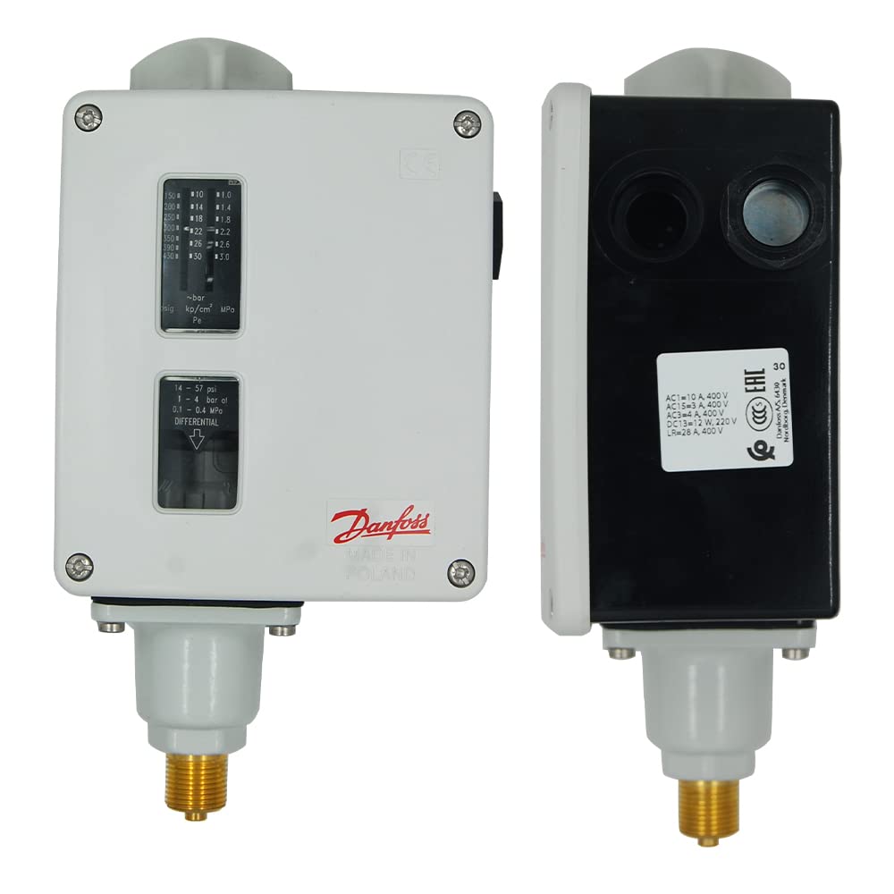 Danfoss RT117 Pressure Switch M/15, 10-30 BAR - Hydraulic System Pressure Control for Industrial & Agricultural Equipment