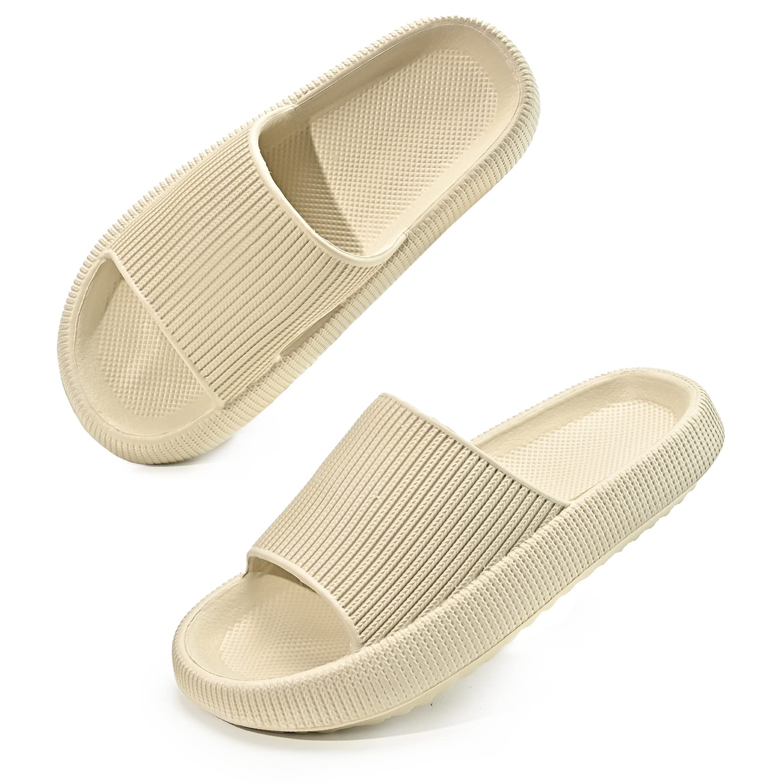 **Eohsnem Cloud Slippers for Women & Men - Ultra Soft Massage Pillow Slippers, Non-Slip Quick-Drying Shower Sandals for Indoor & Outdoor Use - Perfect for Home, Spa, Travel, and Relaxation**