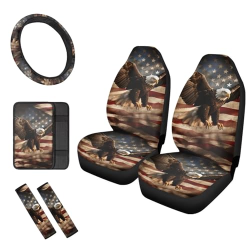 Cool Eagle American Flag
