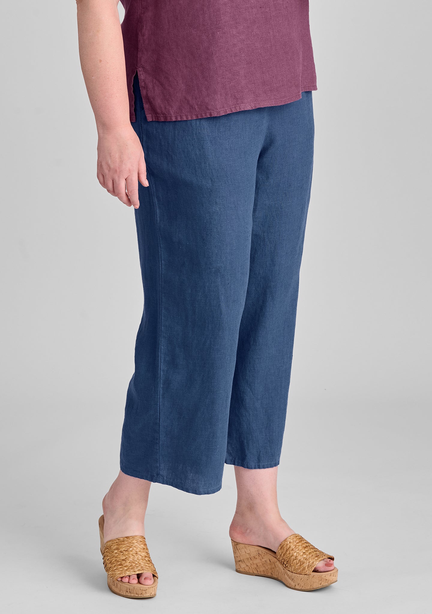 Comfortable Linen Pants with Elastic Waist for Women - Breathable Summer Casual Pants - Perfect for Travel, Yoga, and Lounge Wear