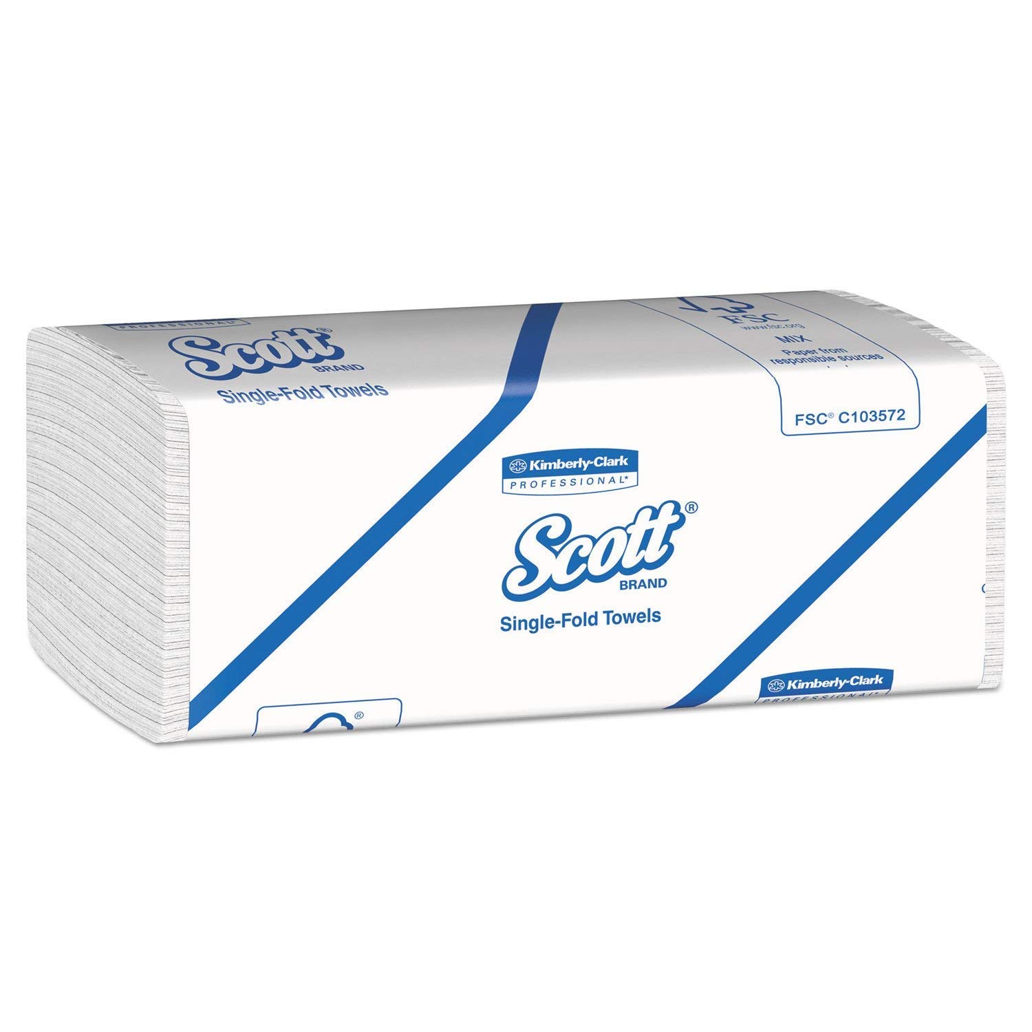 Scott Premium White Single Fold Paper Towels - Bulk Pack for Kitchen, Restaurant & Commercial Use