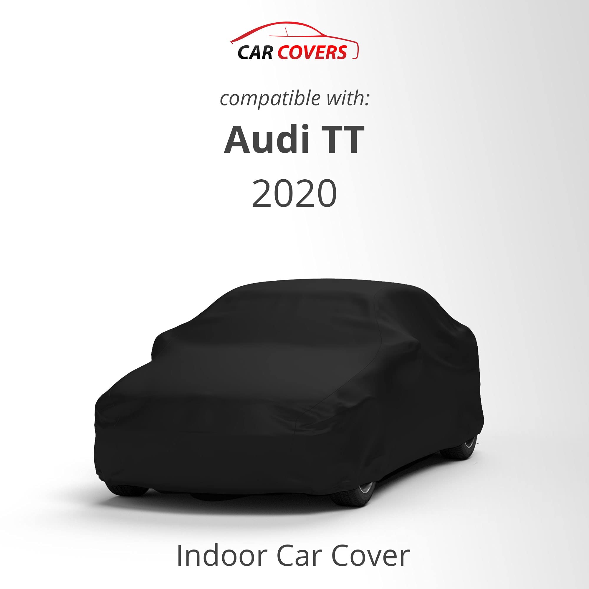 Premium Scratch-Resistant Indoor Car Cover for Audi 2020 TT - Black Satin Ultra Soft Material with Warranty | Perfect for Garage Storage & Vehicle Protection