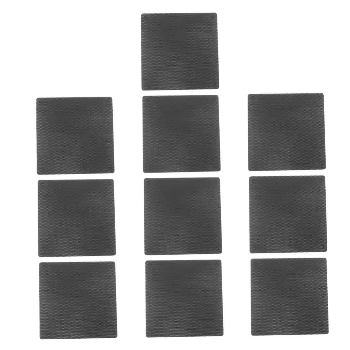 Mobestech 10-Pack Computer Case Fan Mesh Covers - Dustproof Filter for PC, Chassis, and Internet Devices - Perfect for Gaming Rigs, Workstations, and Home Office Setups