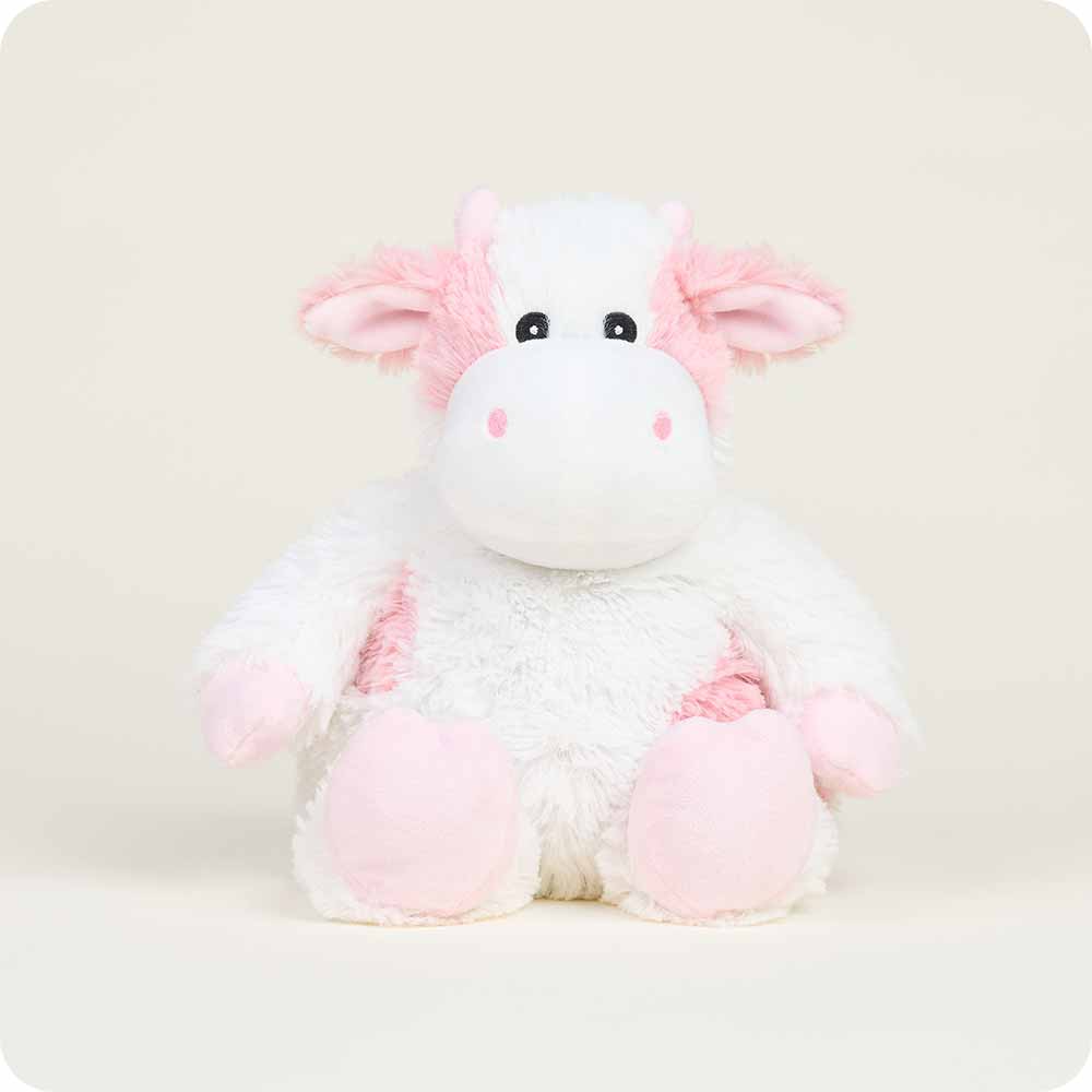 Strawberry Cow Plush Warmies - Microwaveable Heating Pad for Stress Relief & Pain Relief - Perfect for Kids, Adults, Cold Weather & Relaxation