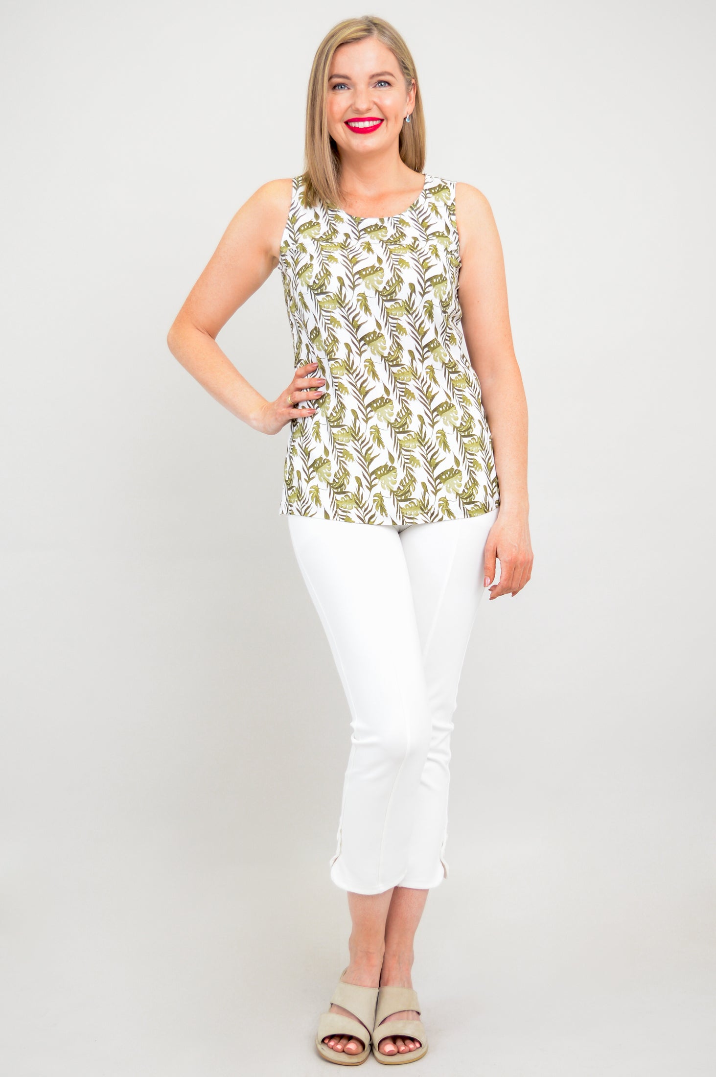 Dena Tank Top for Women - Breathable Linen Bamboo Blend - Summer Casual Wear for Beach, Travel & Everyday Comfort