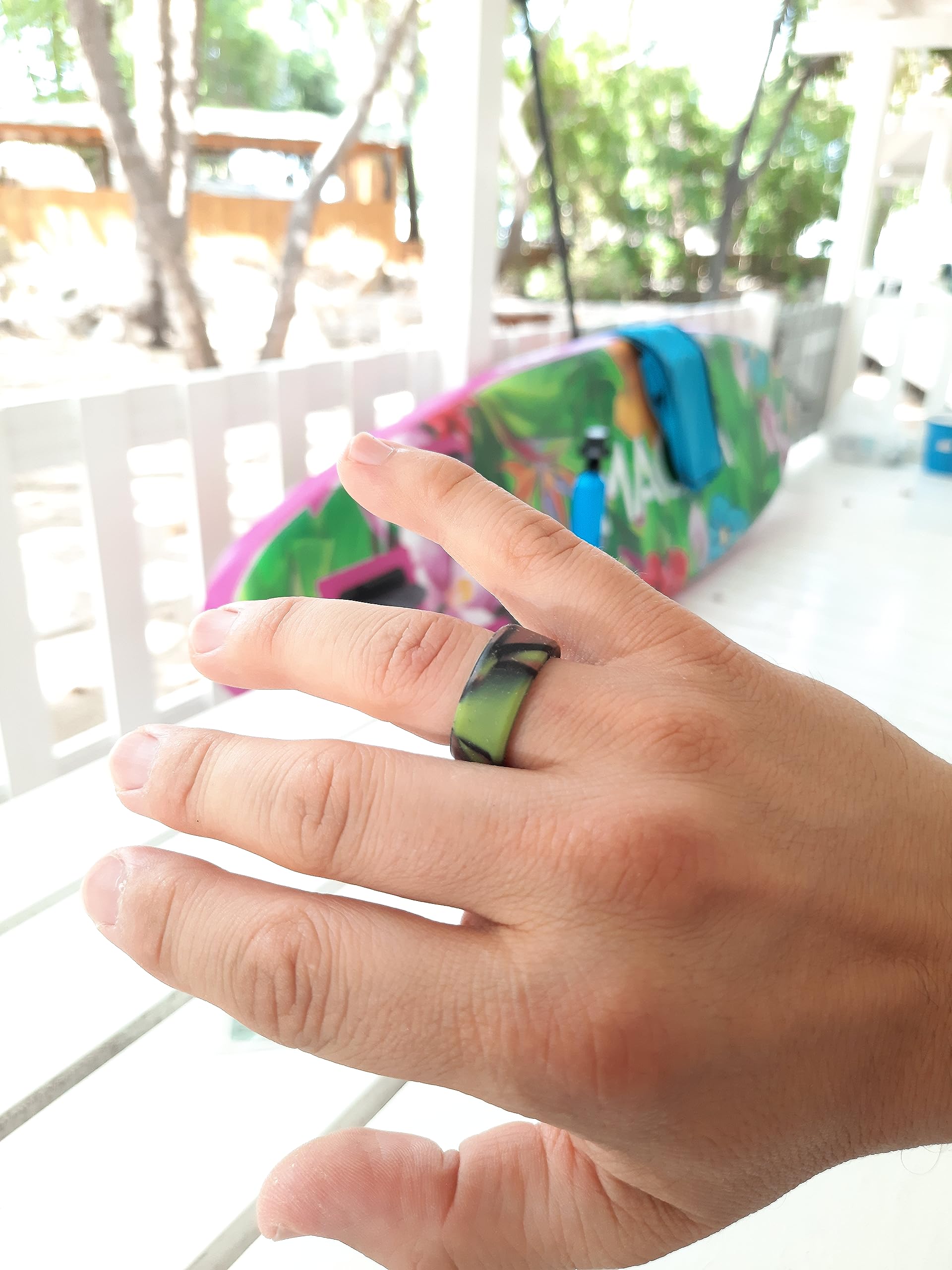 **Durable Silicone Wedding Rings for Men - Comfortable & Safe Solid Style Engagement Band - Ideal for Athletes, Gym, Sports & Active Lifestyles**