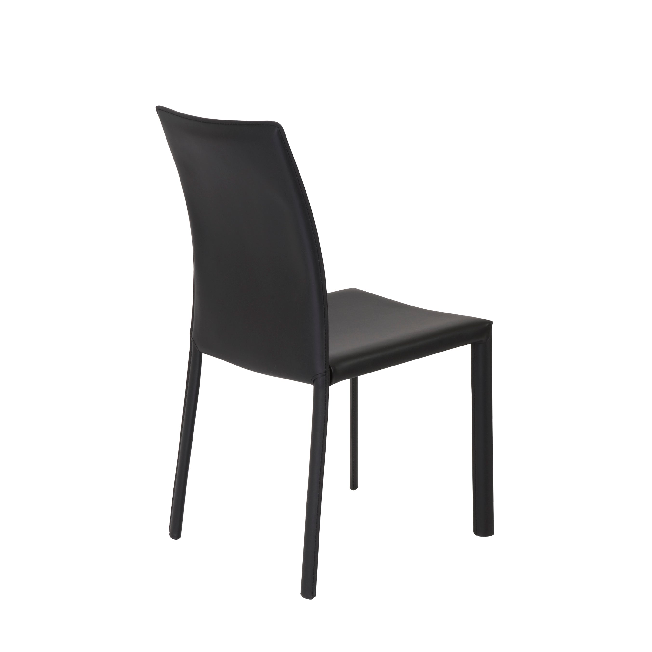 Premium Hasina Genuine Leather Side Dining Chairs - Set of 2 Modern Accent Chairs for Kitchen, Dining Room & Home Office - Comfortable & Stylish Seating Solution