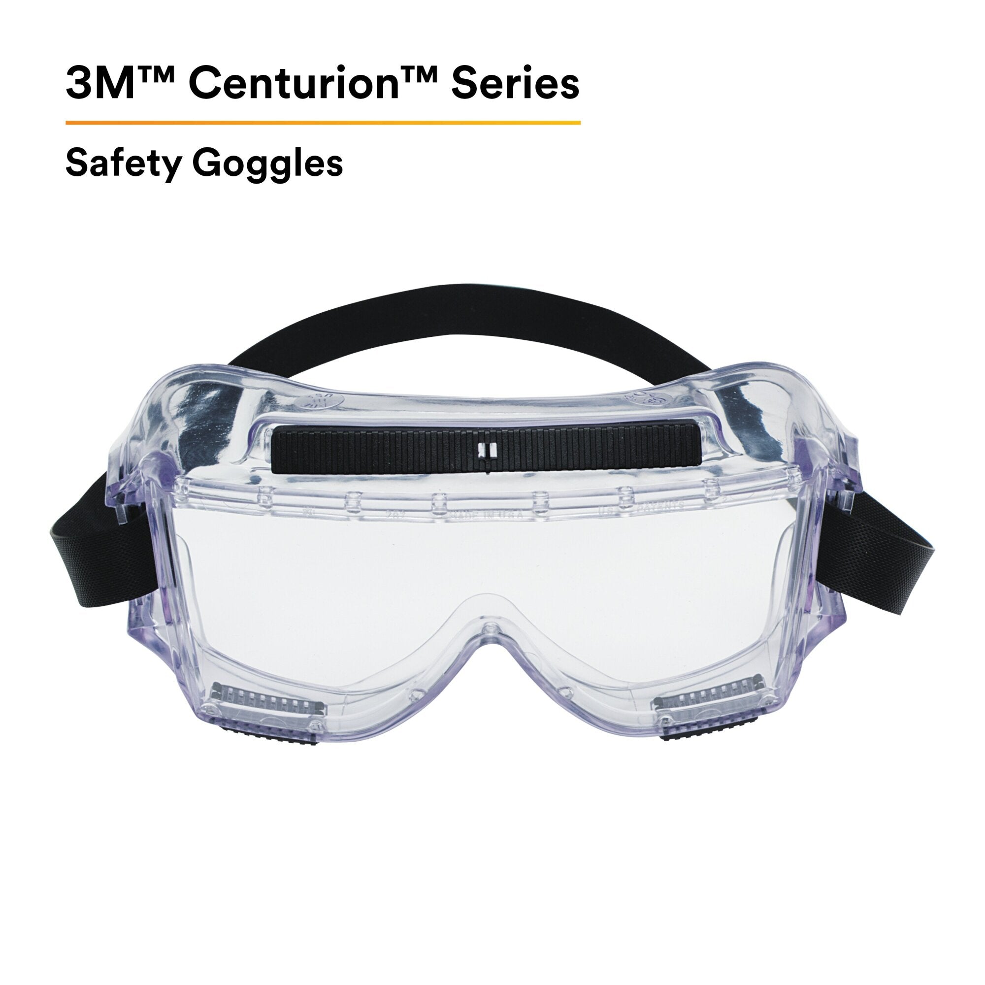 3M Centurion Splash Safety Goggles 454 (40304 00000 10) - Clear Lens Protective Eyewear for Lab Work, Chemical Handling & Industrial Use