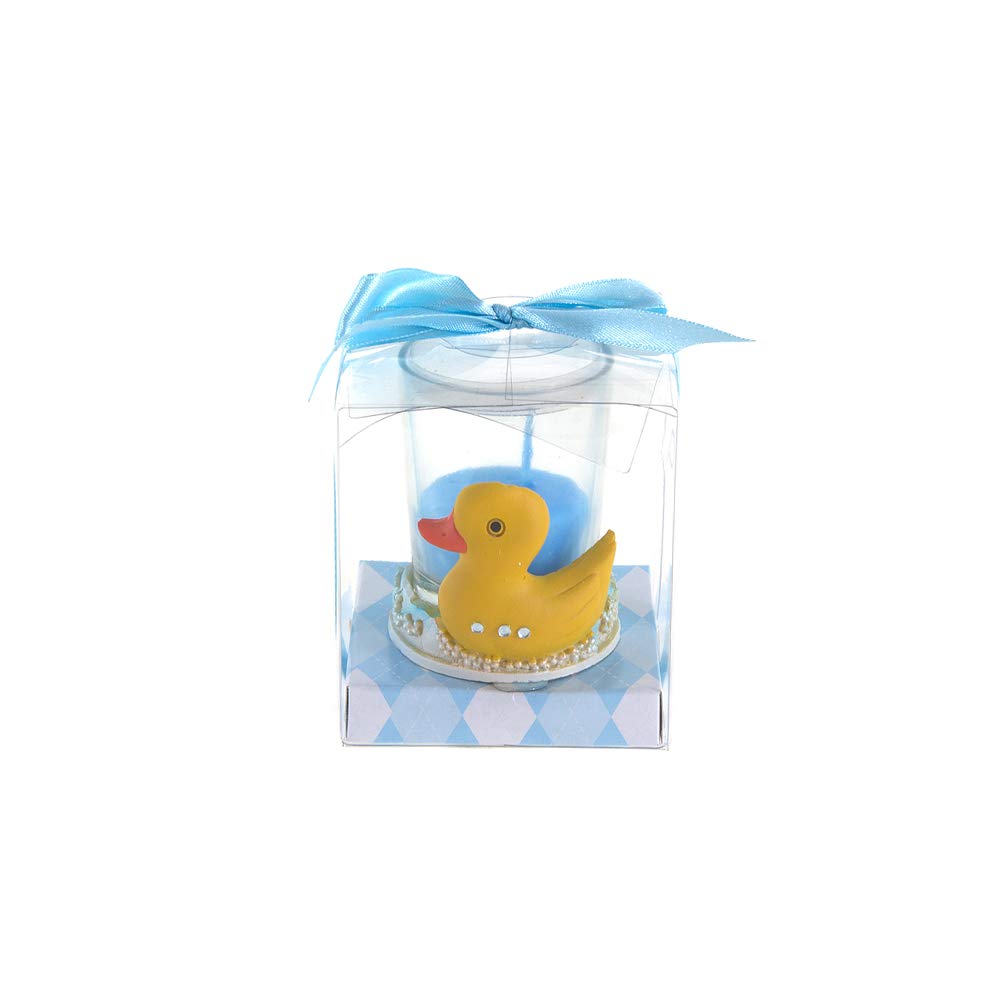 12-Piece Baby Ducky Glass Votive Candle Set - Adorable Keepsake Figurines for Pregnancy Announcements, Gender Reveals & Special Celebrations | Perfect for Baby Showers, Birthday Parties & Home Decor