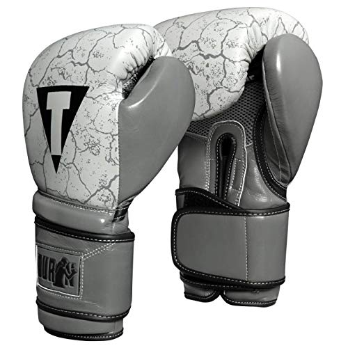 Roberto Duran 14OZ Stone Leather Boxing Training Gloves - Premium Leather Punching Bag Mitts for Heavy Bag Workouts, Sparring & MMA Training