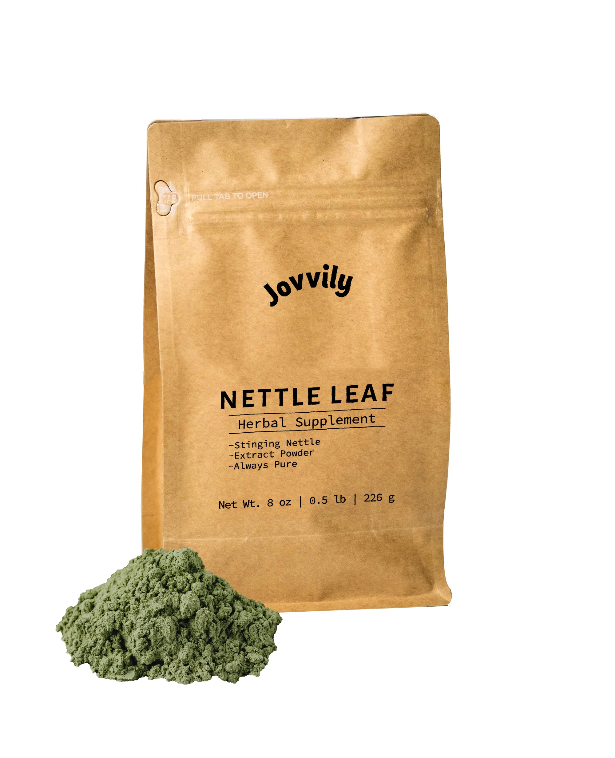 Organic Nettle Leaf Powder - 8 oz | Natural Herbal Supplement for Detox & Allergies | Perfect for Tea, Smoothies & Cooking