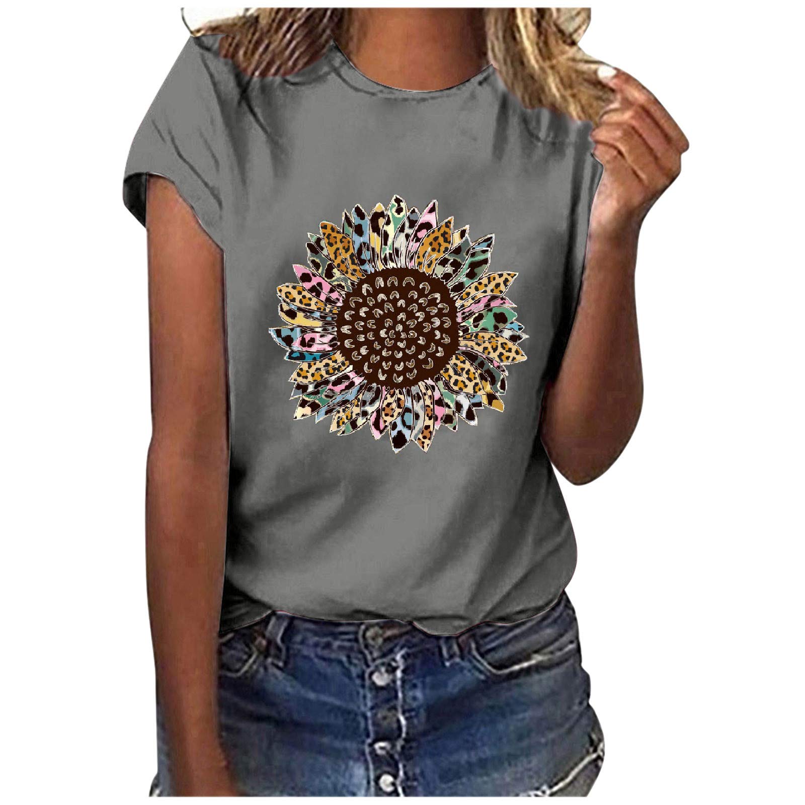 Funny Graphic Tees for Women - Short Sleeve Printed T-Shirts | Cute Summer Tops for Casual Wear, Outings & Vacation