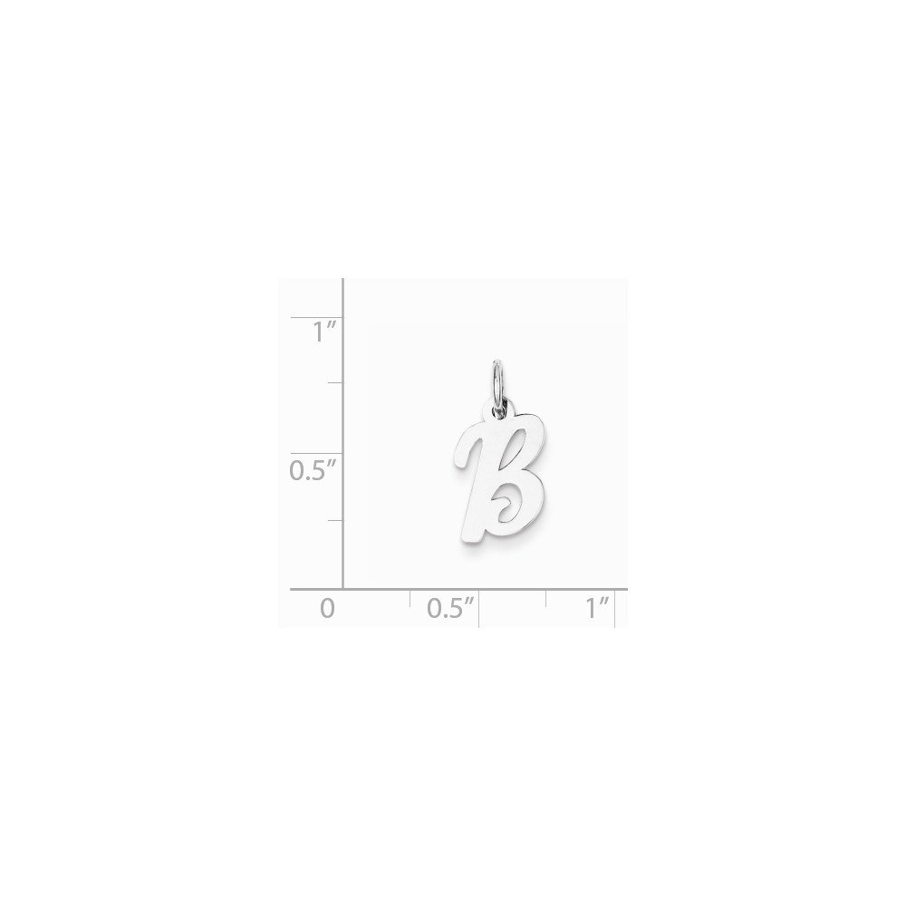 925 Sterling Silver Small Script Initial A Charm Pendant - Perfect for Necklaces, Bracelets & Personalized Jewelry Gifts