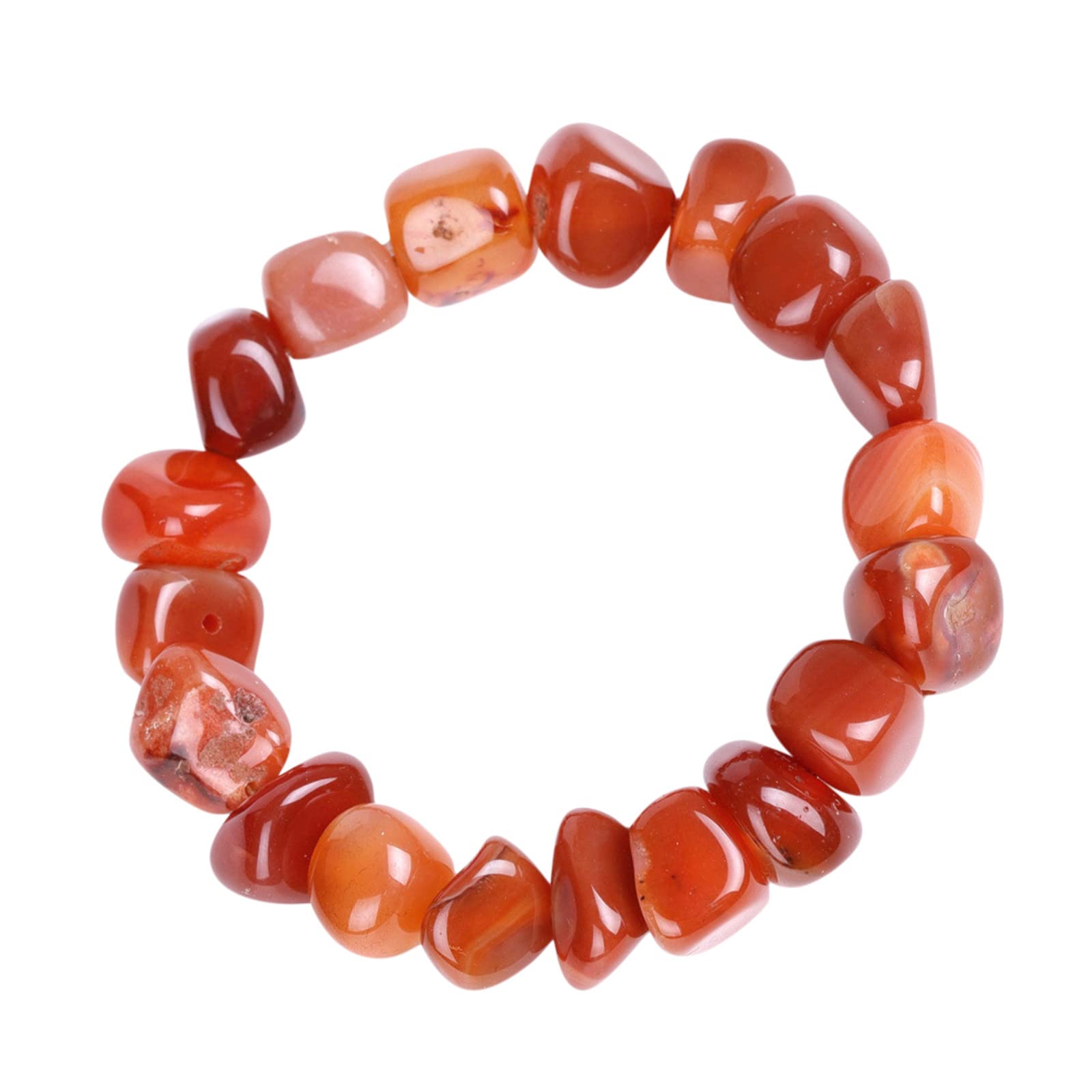 Irregular Crystal Bead Bracelets - Stretchable Color Stone Bangle for Anxiety Relief & Chakra Healing | Positive Energy Jewelry Gift for Women, Meditation, Yoga & Party Wear