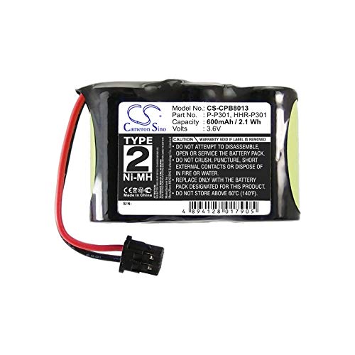 600mAh 3.6V Replacement Battery for Radio Shack CS6031, 438001, 438002, 431057, 43564, 43573, 431060 - Compatible with Two-Way Radios, Emergency Devices & Portable Electronics