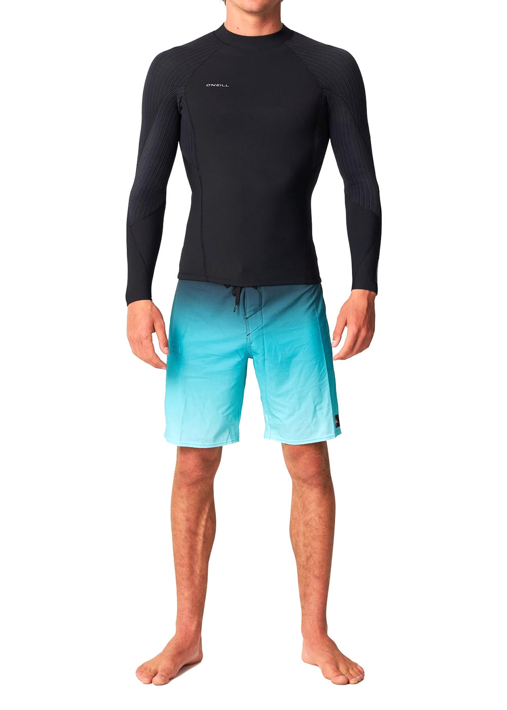 O'Neill Men's Hyperfreak 2mm Long Sleeve Wetsuit Jacket - Surfing, Diving & Water Sports Gear for Cold Water Protection
