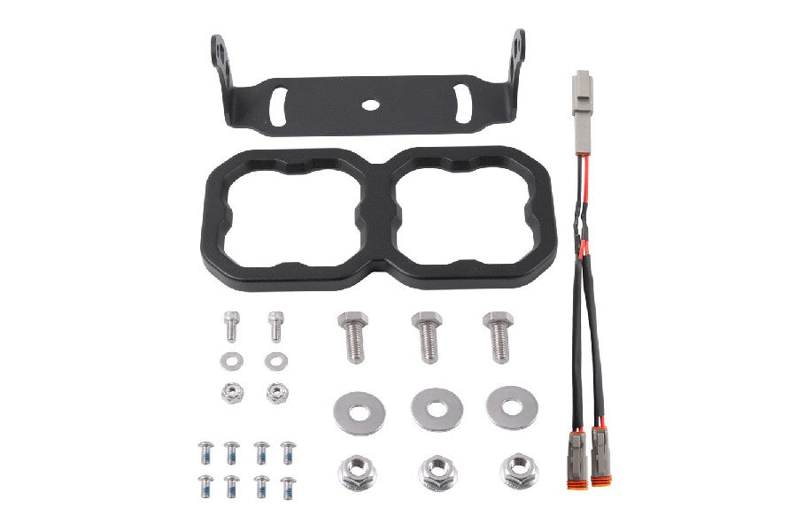 Diode Dynamics SS3 Dual Pod Bracket Kit - Universal LED Light Mounting Bracket for Off-Road Vehicles, Trucks & SUVs - Perfect for Fog Lights, Spot Lights & Driving Lights Installation