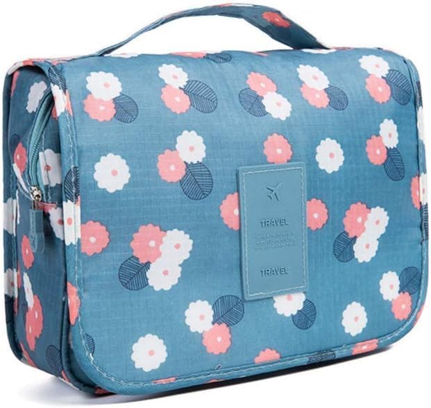 CLUSPEX Waterproof Hanging Toiletry Bag for Travel - Multi-Function Cosmetic & Makeup Organizer for Women (Assorted Colors) - Perfect for Camping, Gym, and Business Trips