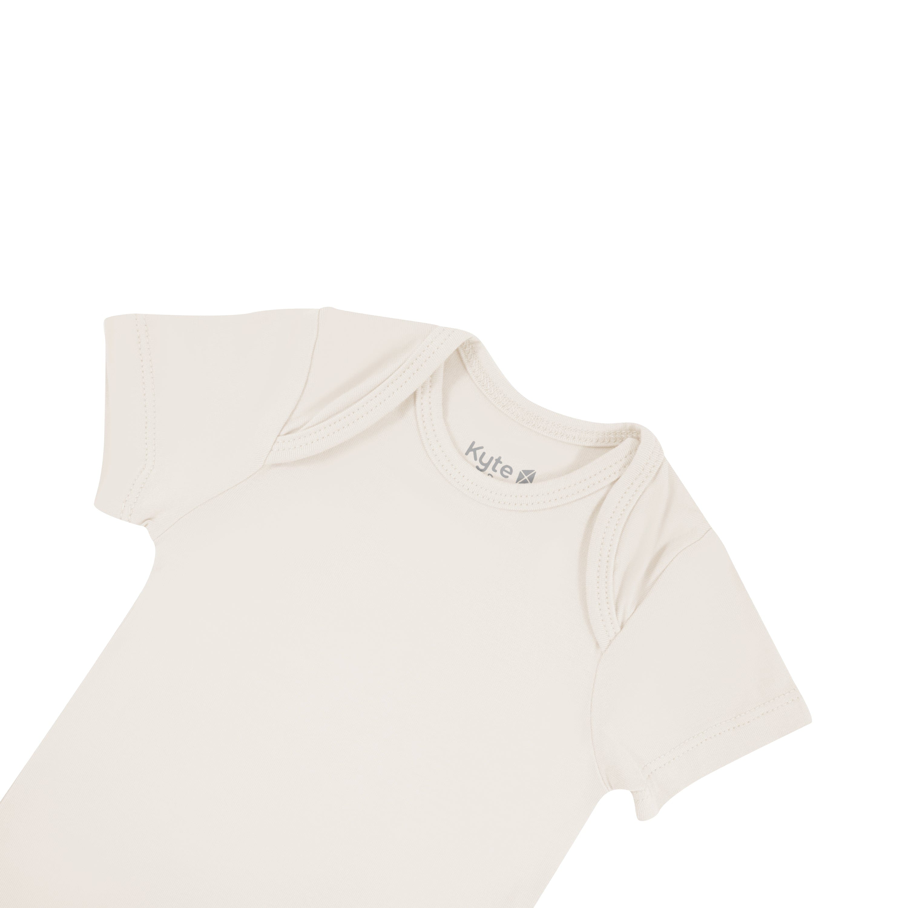 Women's Comfortable Oat-Colored Bodysuit - Soft Stretchy Basic T-Shirt for Layering, Casual Wear & Everyday Outfits
