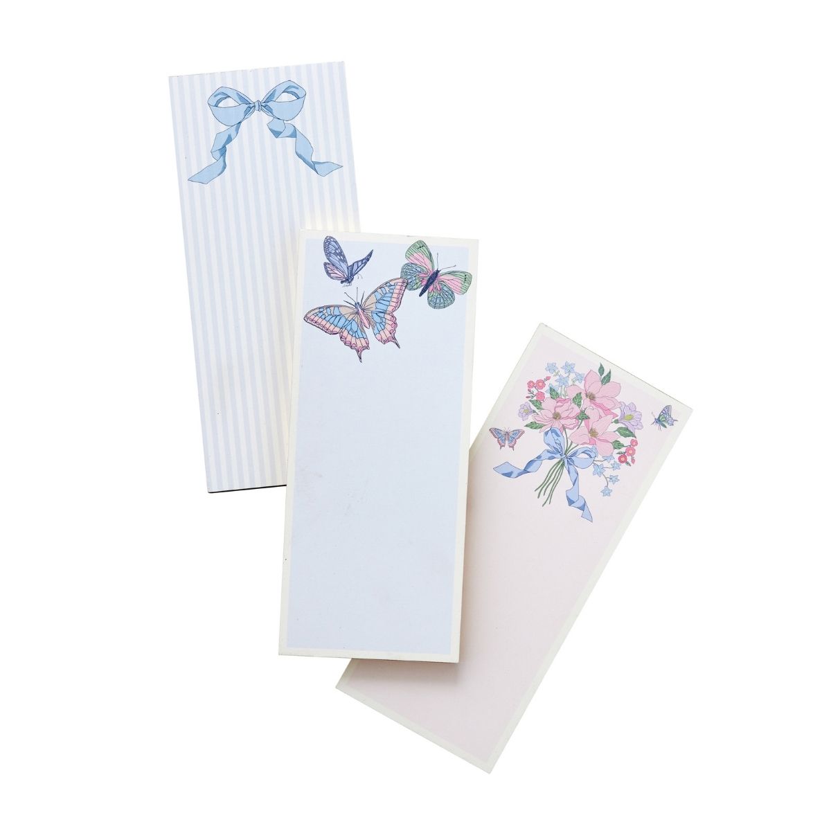 Blush Bouquet Luxe Skinny Notepad - Elegant Floral Design Slim Notebook for Journaling, Note Taking & Gift Giving - Perfect for Office, School & Daily Planner Use