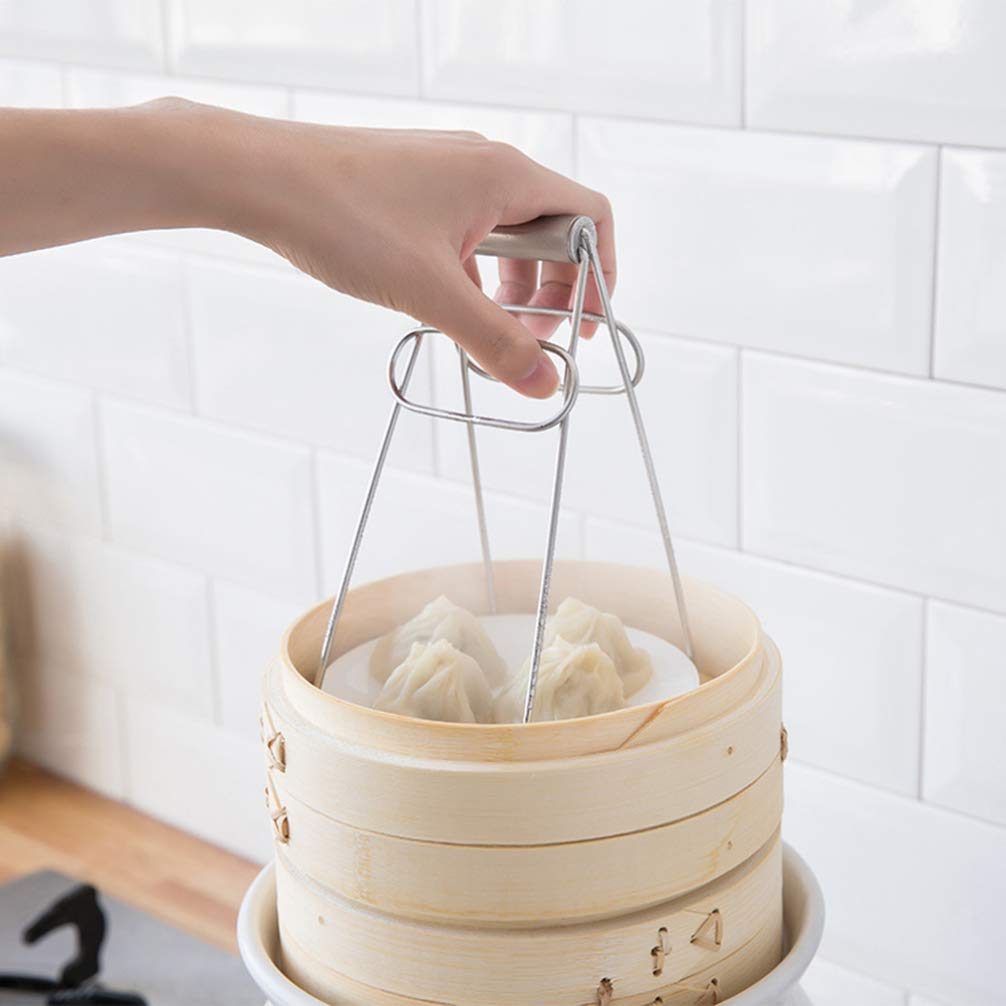 Hot Plate Clamp Tongs - Secure Grip for Kitchen & Serving Dishes