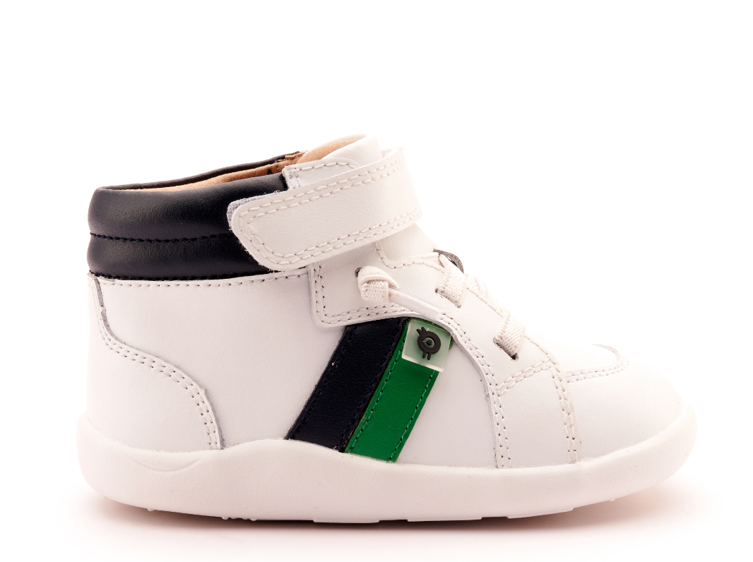 Old Soles White Stripe Baby Sneakers - Comfortable & Stylish First Walking Shoes for Toddlers - Perfect for Playdates, Outdoor Adventures & Everyday Wear