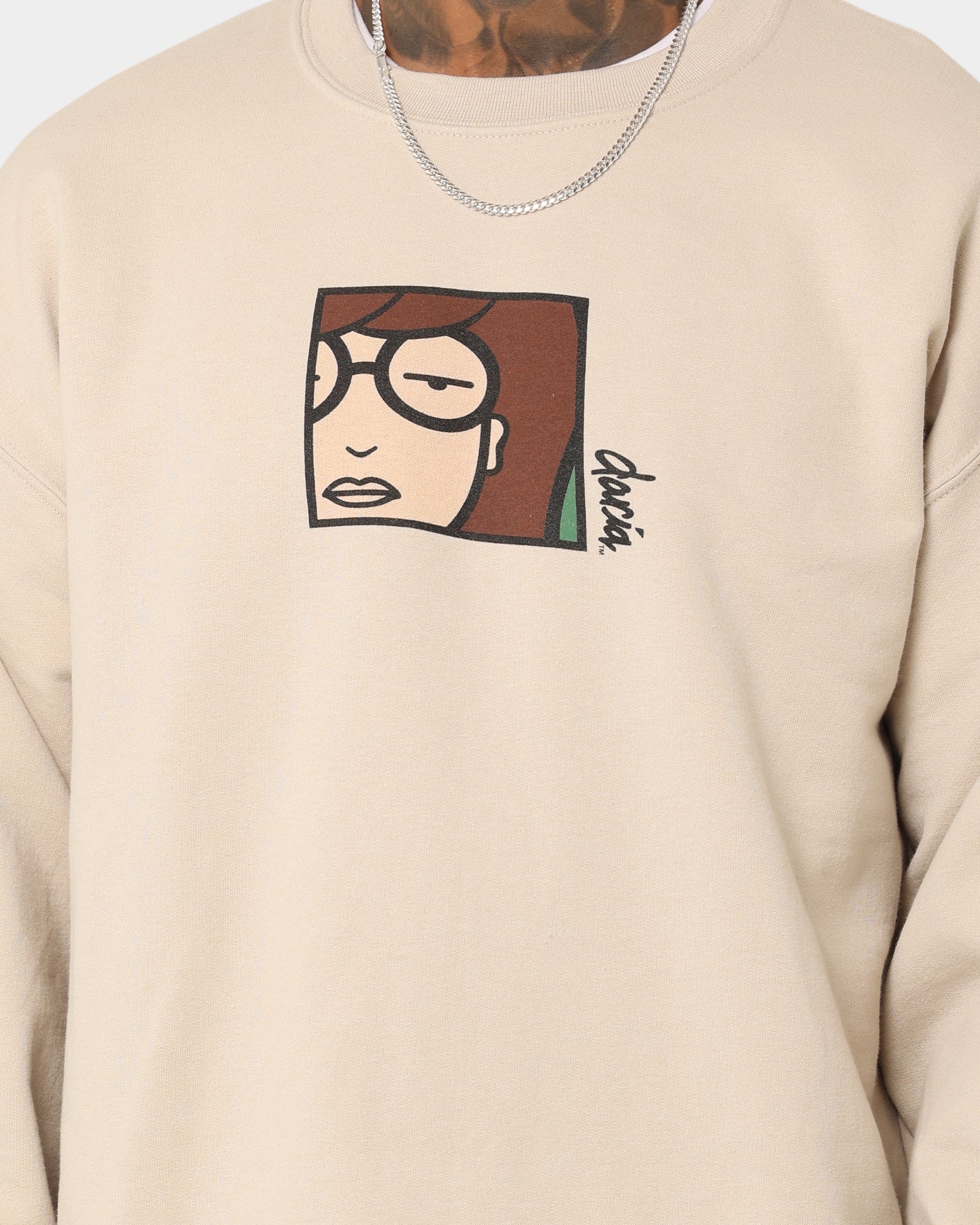 American Thrift X Daria Daria Vintage Poster Crewneck Sweatshirt - Unisex Retro Graphic Pullover for Streetwear & Casual Outfits