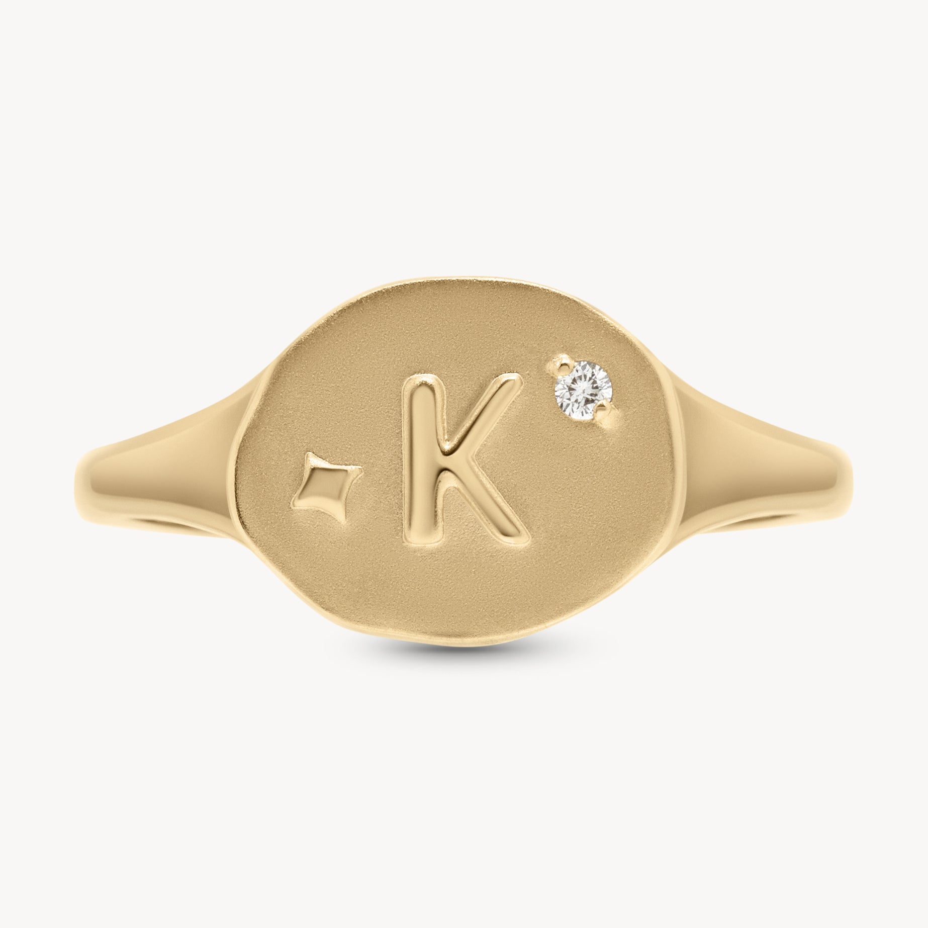 Athena Initial Ring - Personalized Silver Name Ring for Women, Custom Engraved Jewelry Gift - Perfect for Birthdays, Anniversaries & Everyday Wear