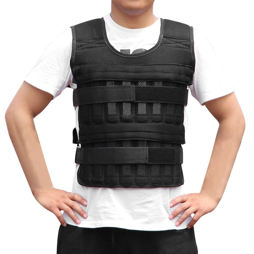 CenYC Adjustable Weighted Vest for Strength Training, Running & Fitness - 20-50lbs Loaded Weight Vest for Muscle Building, Weight Loss & CrossFit - Perfect for Home Gym, Outdoor Workouts & High-Intensity Training