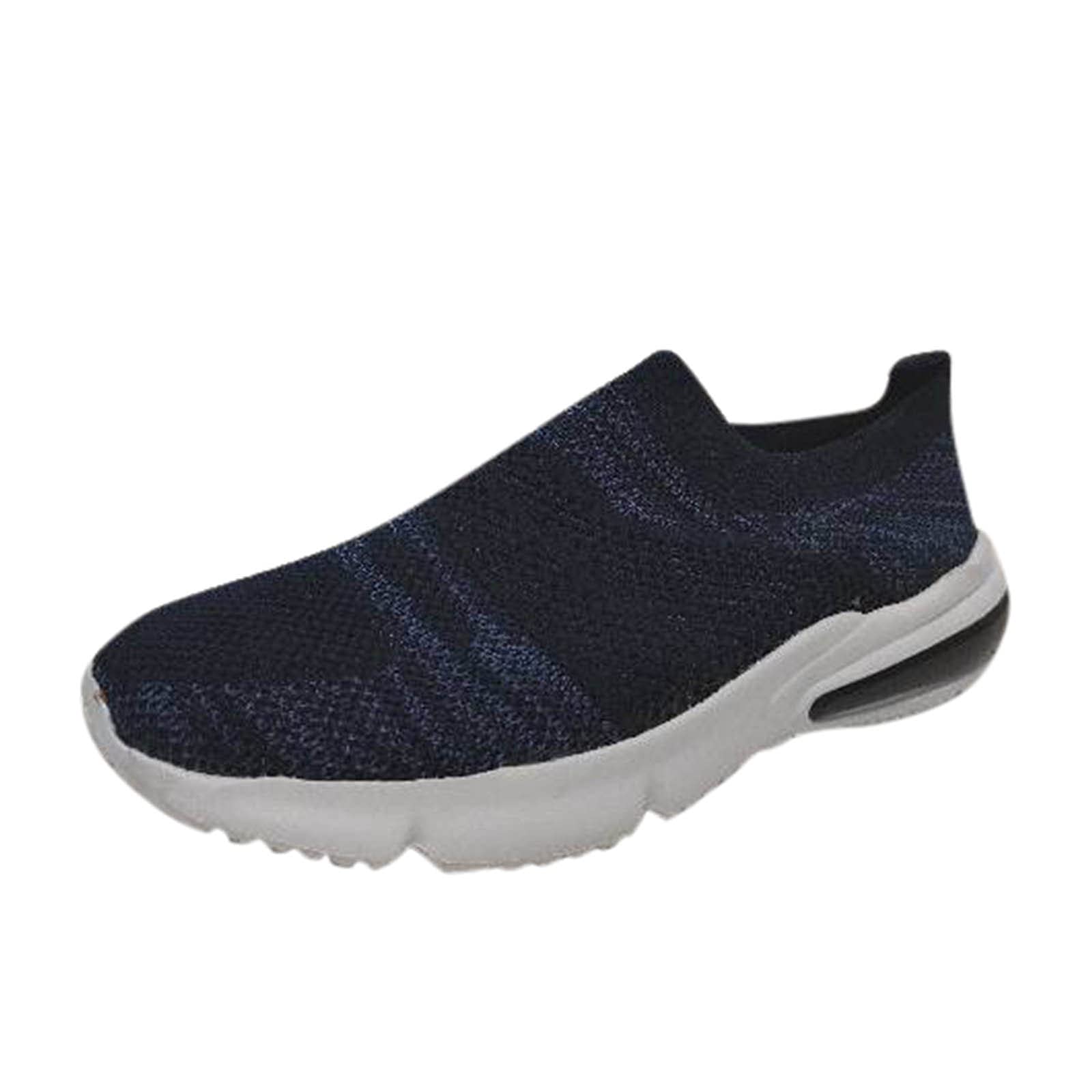Women's Road Running Shoes - Lightweight Breathable Athletic Sneakers for Jogging & Training | Platform Casual Sandals for Women - Comfortable Leather Slip-On Summer Shoes | Size 7.5 Blue (A60) | Perfect for Gym, Walking, Travel & Everyday Wear
