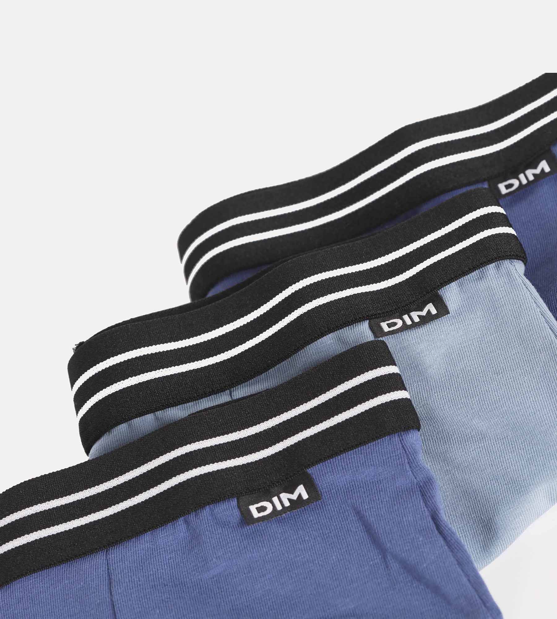 3 Pack Boys' Cotton Stretch Boxer Briefs - Soft Breathable Underwear for Kids, Comfortable Everyday Wear, Blue EcoDim - Perfect for School, Sports & Playtime