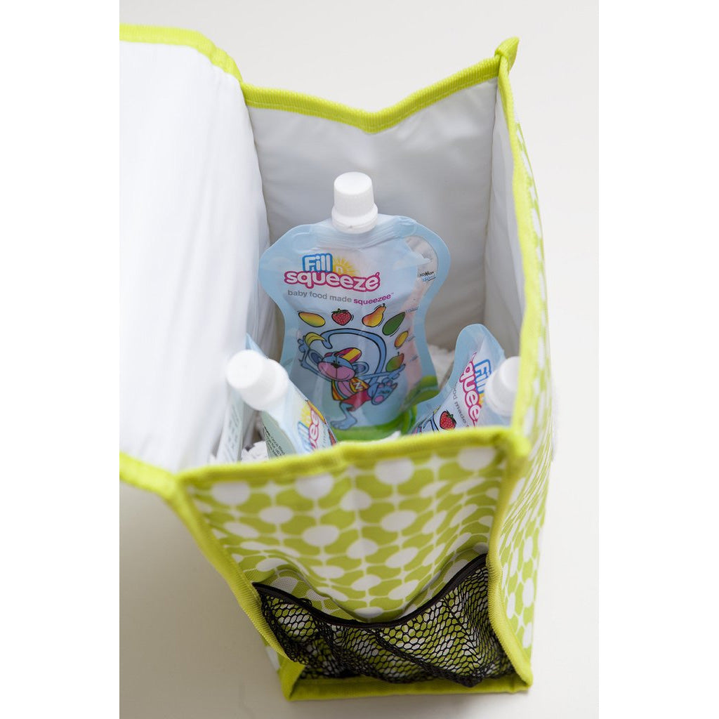 Fill n Squeeze Insulated Cooler Bag - Portable Leak-Proof Picnic, Beach & Camping Essential for Food & Drinks
