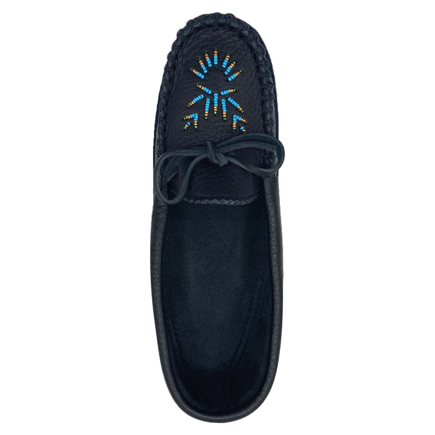 Women's Soft Sole Moose Hide Leather Moccasins - Comfortable Indoor/Outdoor Slippers for Home, Office & Travel
