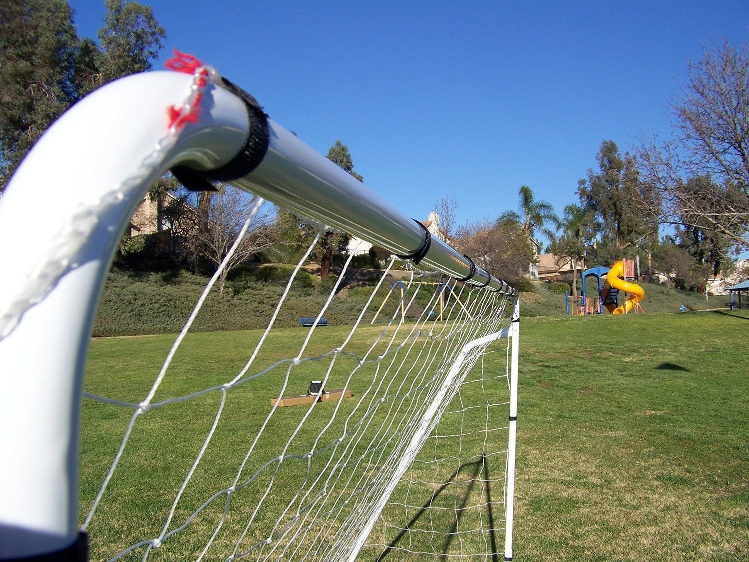 12x6 Ft Powder Coated Galvanized Steel Soccer Goal with Net - AYSO Regulation Size Portable Training Goal for Backyard, Practice & Games | All-Weather Durable Construction | 1 Year Warranty | Perfect for Youth Soccer Training, School PE Classes & Family Backyard Fun