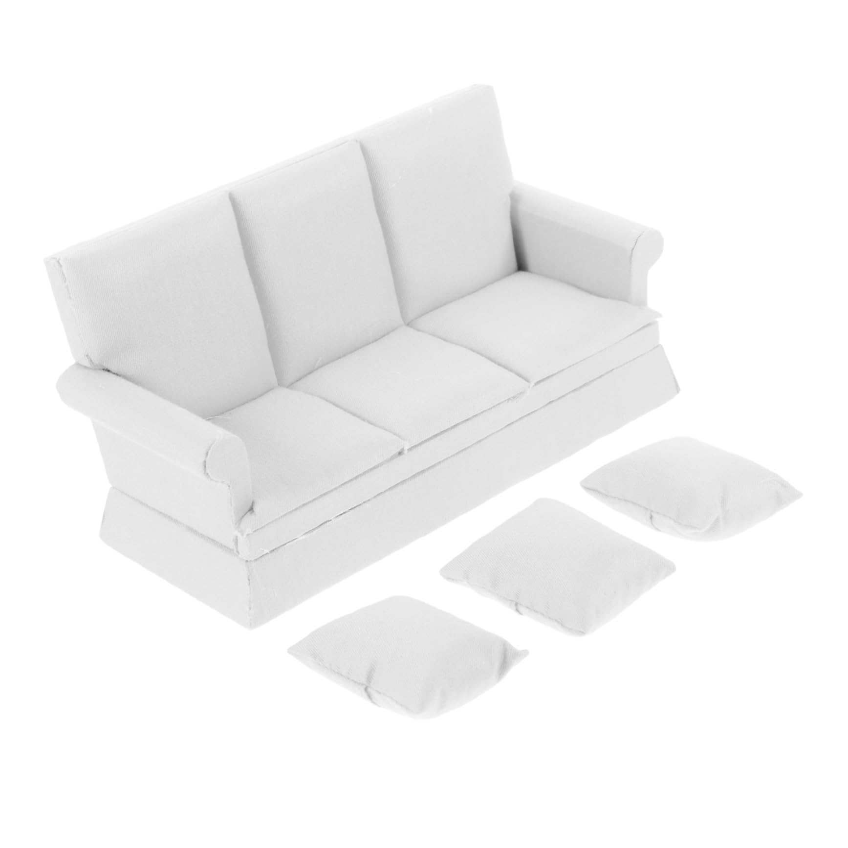 Mini Dollhouse Sofa Set - Small Couch for Dollhouse Decor & Play